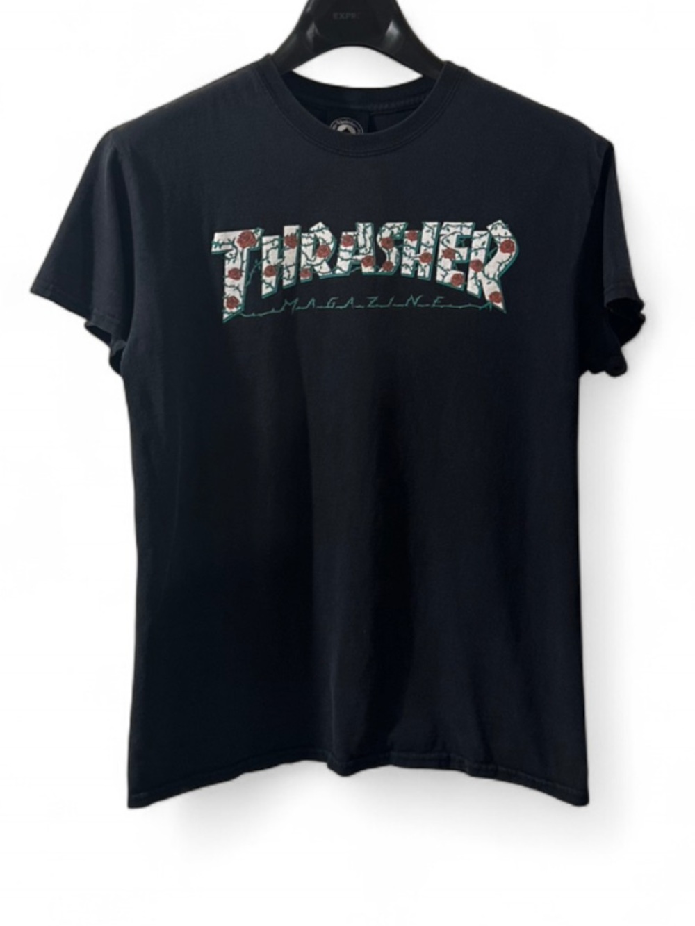 Y2K Thrasher Black Graphic T-Shirt Size Men’s Medium